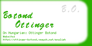 botond ottinger business card